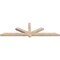 Ekena Millwork Kennewick Smooth Timber Gable Bracket, Douglas Fir, 84"W x 24"H x 3 1/2"D x 3 1/2"F, 7/12 Pitch GBW084X24X0404KEN00SDF - alternate 3